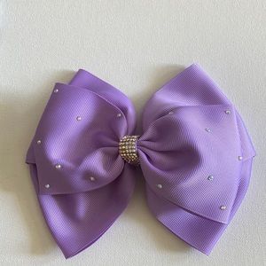 Purple girl hair bow